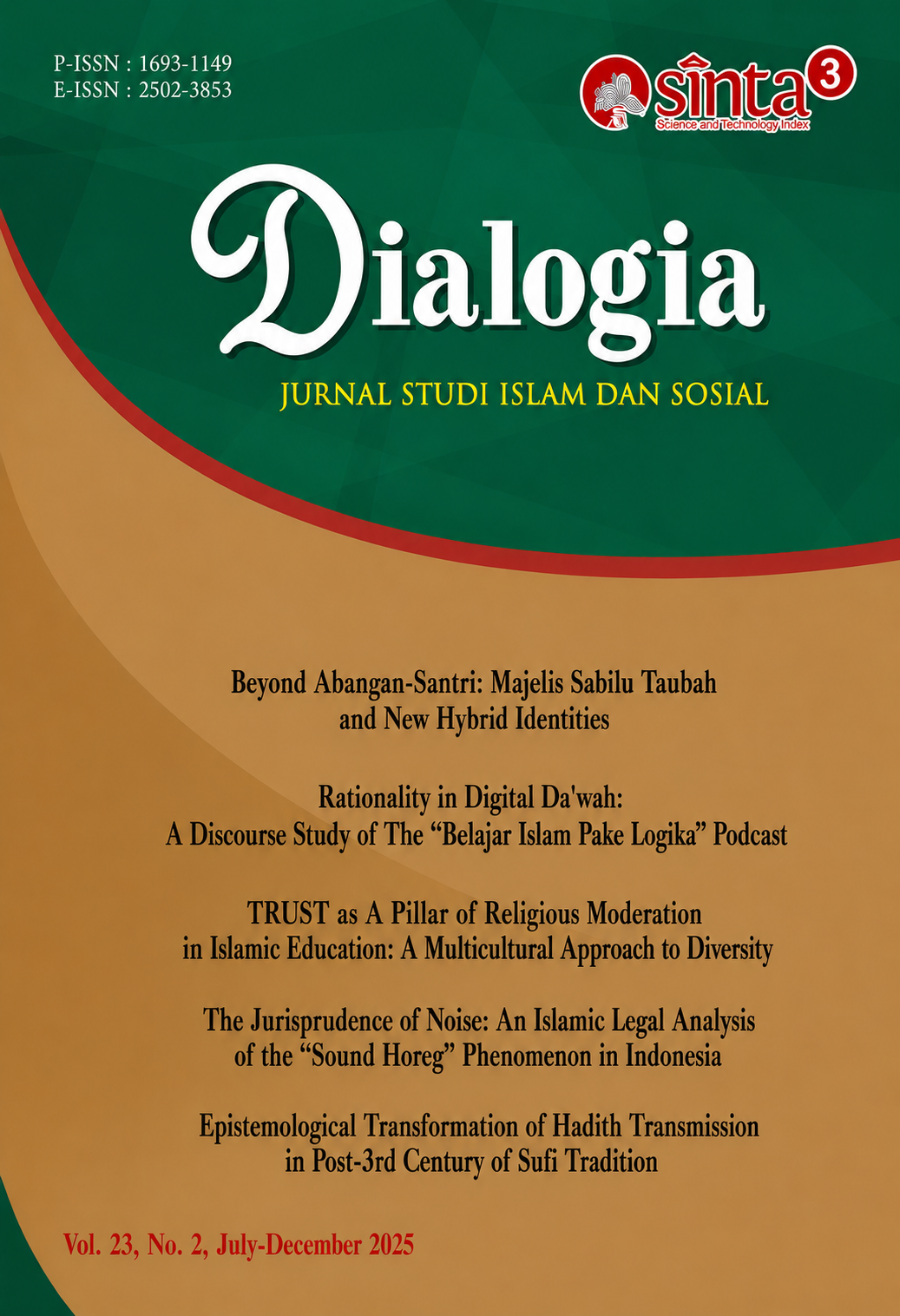 					View Vol. 23 No. 02 (2025): DIALOGIA: JURNAL STUDI ISLAM DAN SOSIAL
				