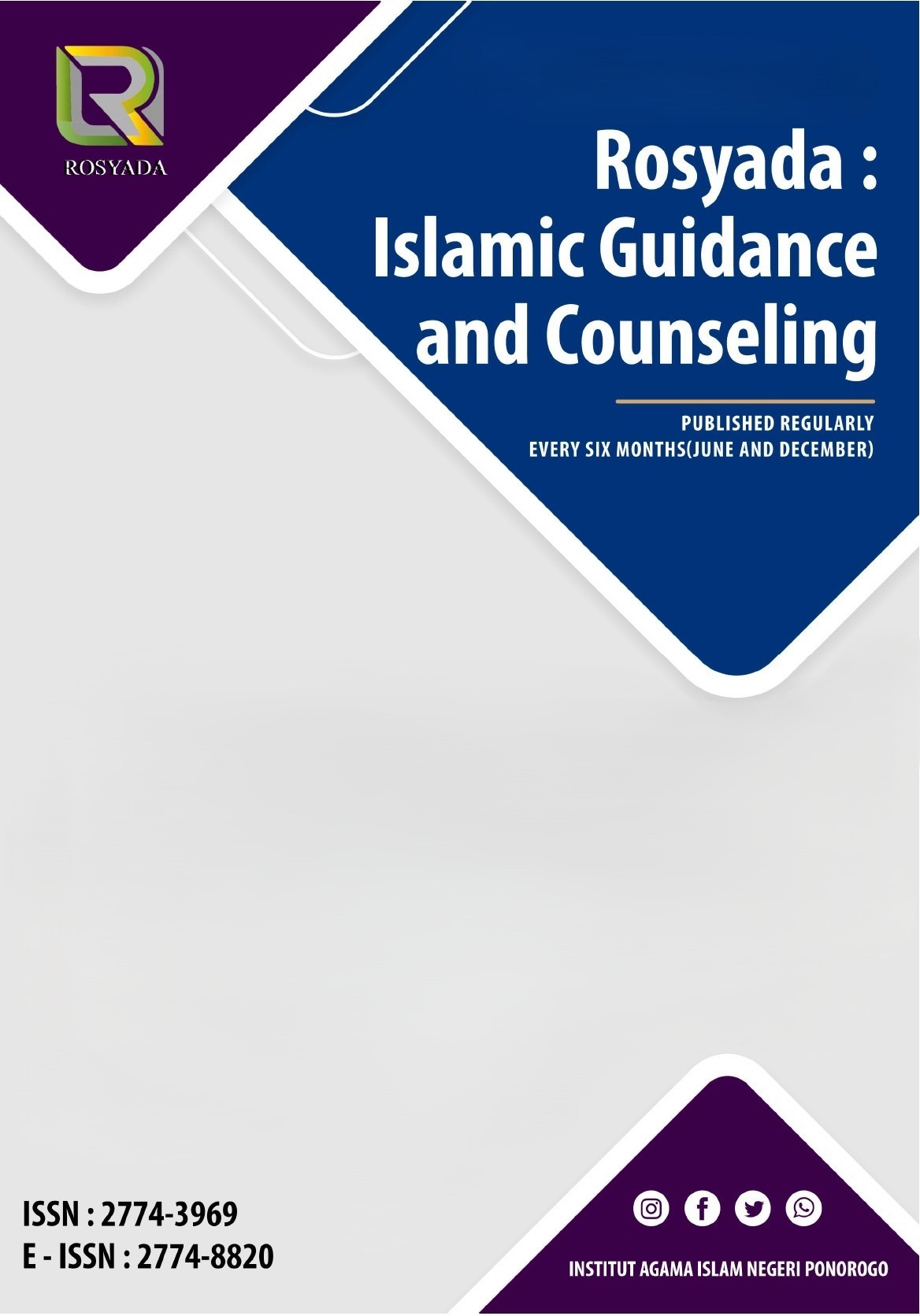 					View Vol. 7 No. 1 (2026): Rosyada: Islamic Guidance and Counseling
				