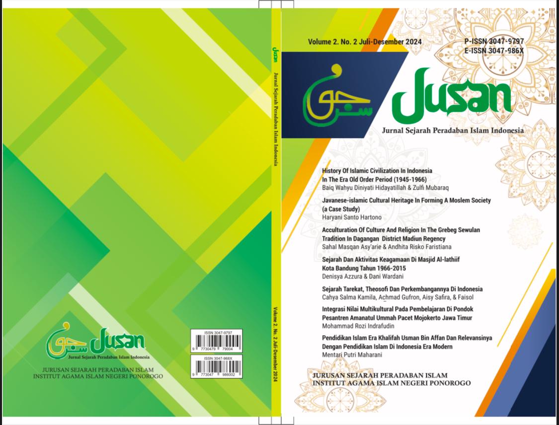 					View Vol. 2 No. 2 (2024): JUSAN: Jurnal Sejarah Islam Indonesia
				